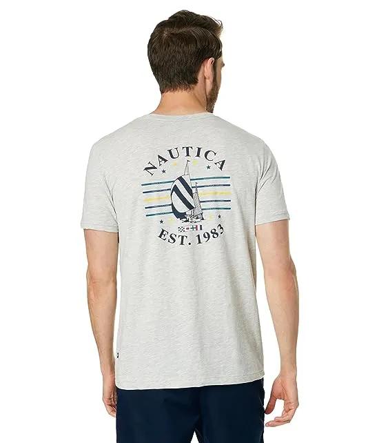 Sustainably Crafted Heritage Sailing Graphic T-Shirt
