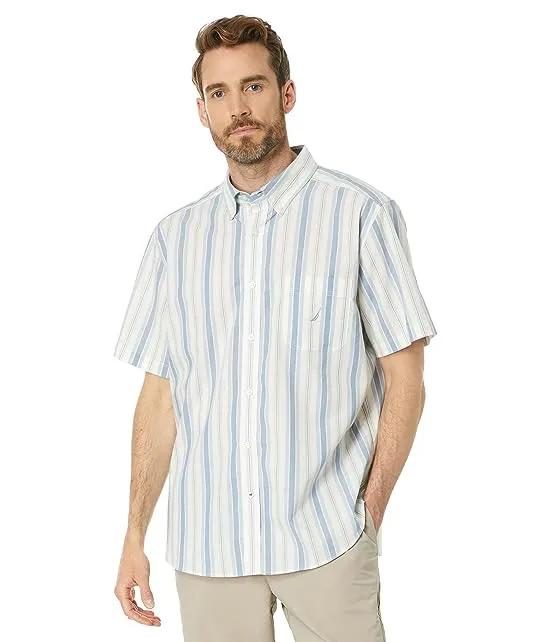 Sustainably Crafted Striped Short Sleeve Shirt