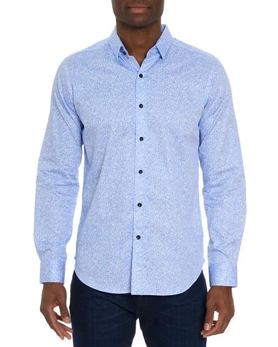 Sutter Cotton Geo Print Tailored Fit Button Down Shirt - 100% Exclusive