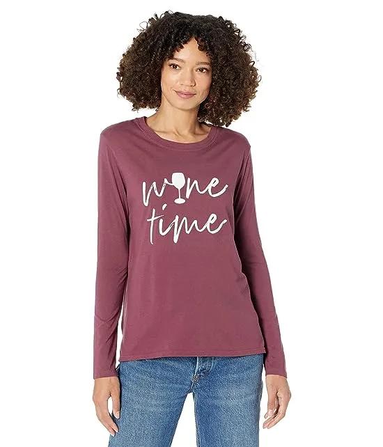 Suzanne - Wine Time - Long Sleeve Top