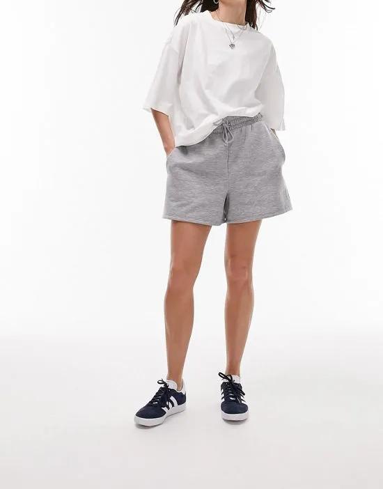sweat short in gray heather