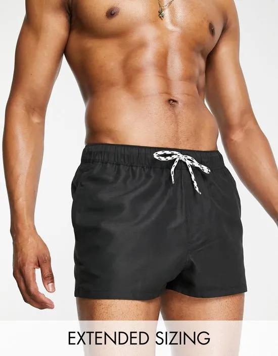 swim shorts in super short length in black