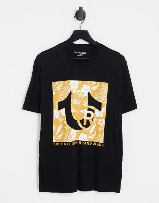 t-shirt with print in black