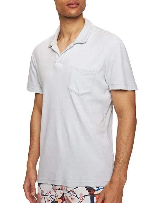 Tailored Fit Short Sleeve Terry Polo Shirt