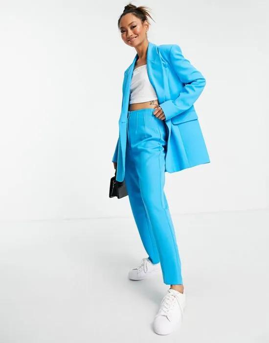 tailored pant in bright blue - part of a set
