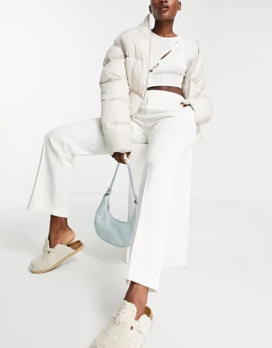 tailored pant in white - part of a set