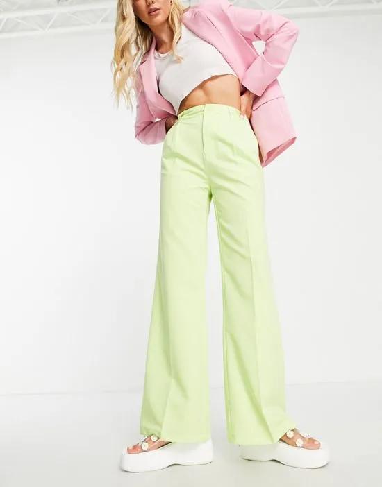 tailored pants in green