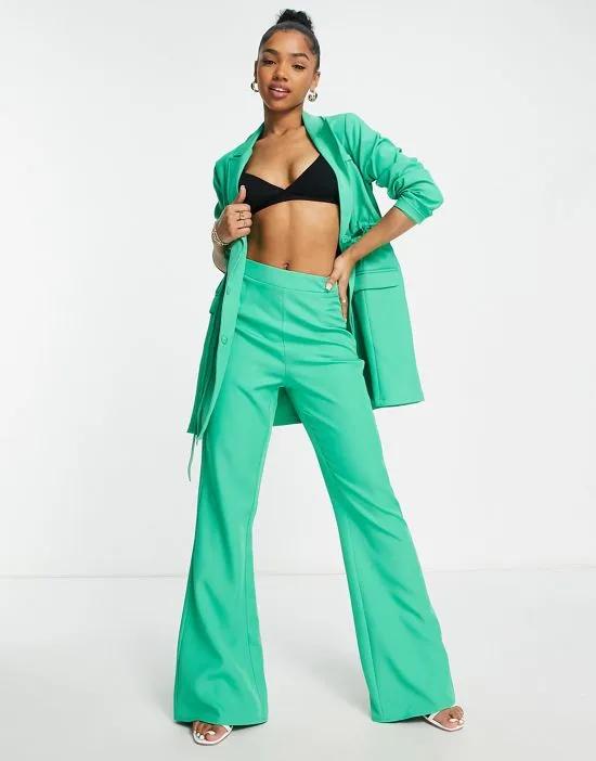 tailored pants in green - part of a set