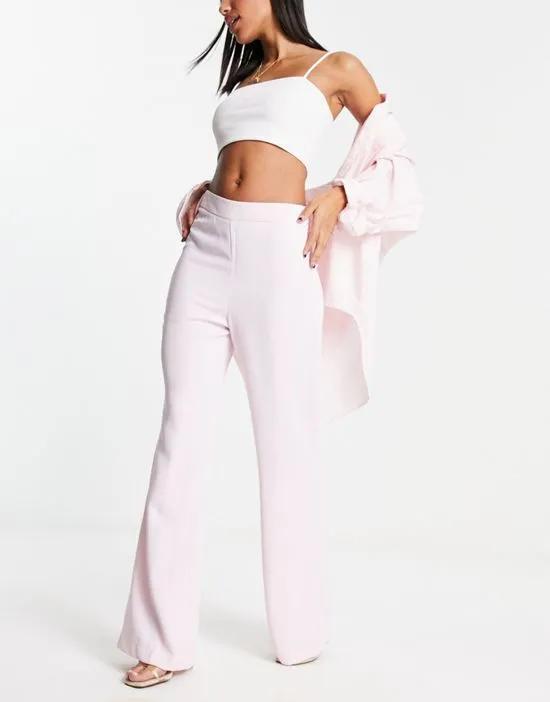 tailored pants in pink