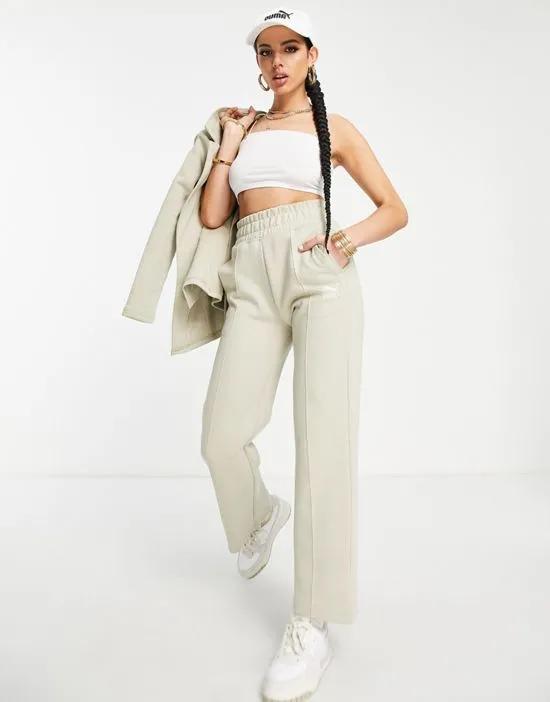 tailoring straight leg pants in spray green - Exclusive to ASOS