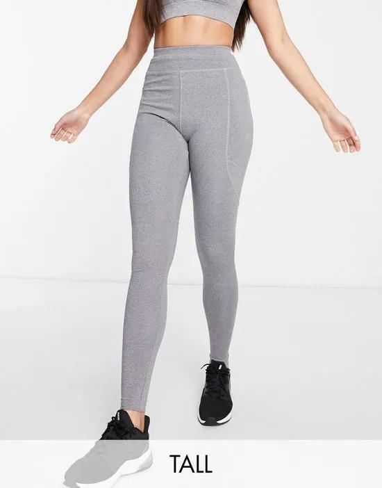 Tall icon running tie waist leggings with pocket