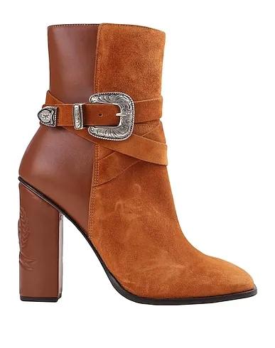 Tan Ankle boot HCW SUEDE BUCKLE BOOTS
