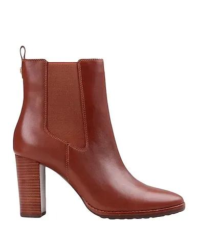 Tan Ankle boot MYLAH BURNISHED LEATHER BOOTIE
