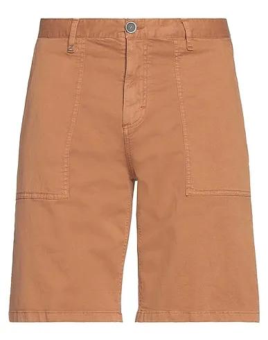 Tan Cotton twill Shorts & Bermuda