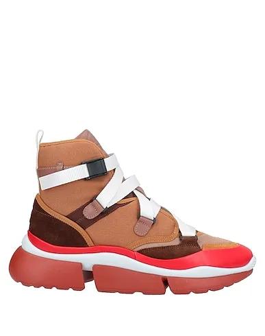 Tan Grosgrain Sneakers