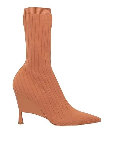 Tan Knitted Ankle boot