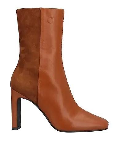 Tan Leather Ankle boot