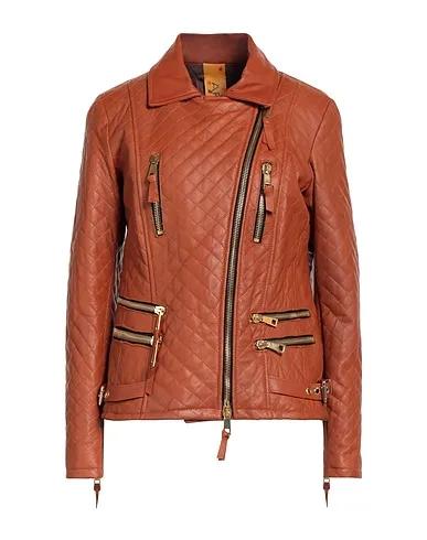 Tan Leather Biker jacket