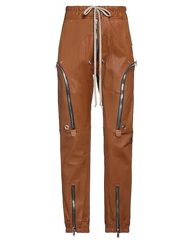 Tan Leather Casual pants