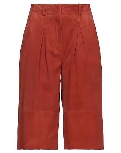 Tan Leather Cropped pants & culottes