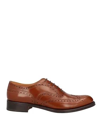 Tan Leather Laced shoes