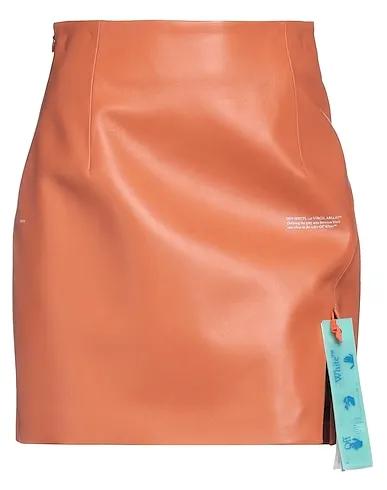 Tan Leather Mini skirt