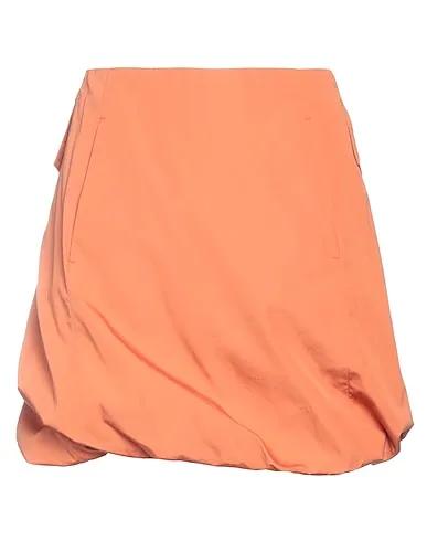 Tan Plain weave Mini skirt