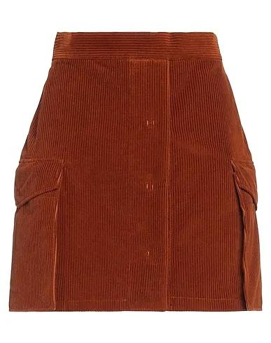 Tan Velvet Mini skirt