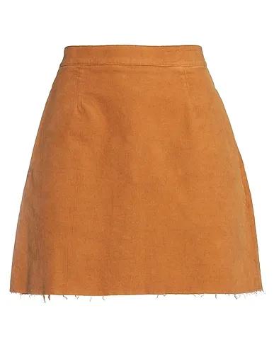 Tan Velvet Mini skirt