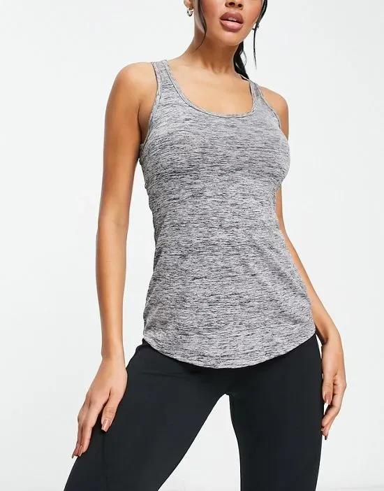 tank top in heather with back detail