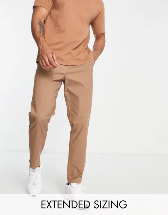 tapered chinos in beige
