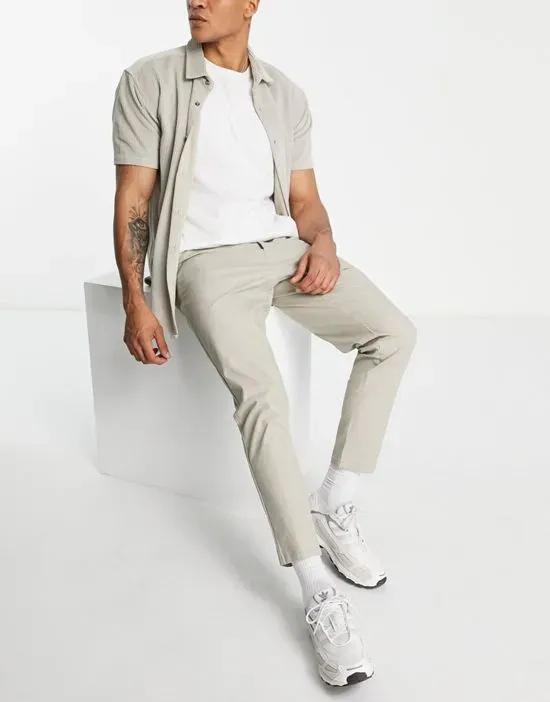 tapered chinos in light beige