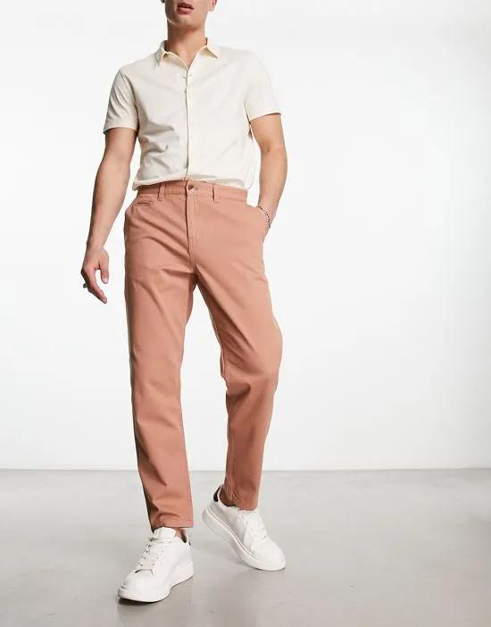 tapered chinos in light brown