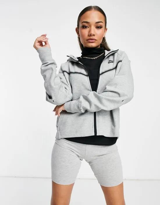 Tech Fleece full-zip hoodie in gray heather
