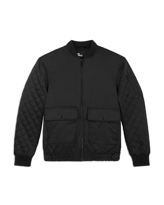 Technical Bomber Jacket with Removable Sleeves 