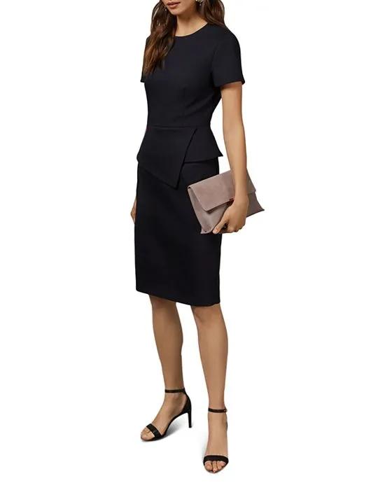 Ted Baker Elynah Asymmetric Peplum Dress