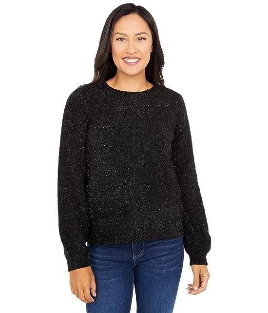 Texture Puff Sleeve Sweater