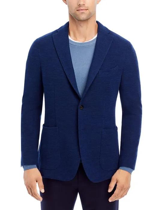 Textured Regular Fit Garment Dyed Jacket