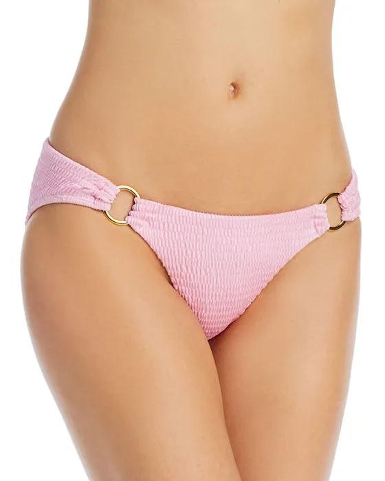Textured Side Ring Bikini Bottom - 100% Exclusive