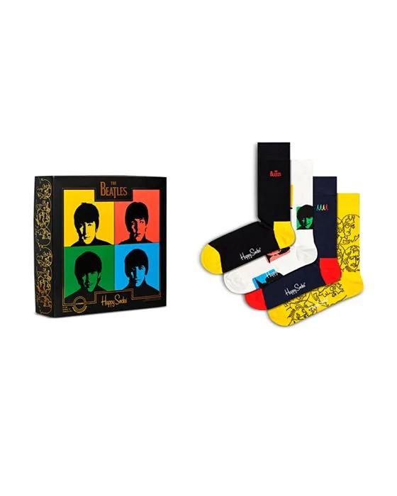 The Beatles Crew Socks Gift Set, Pack of 4 