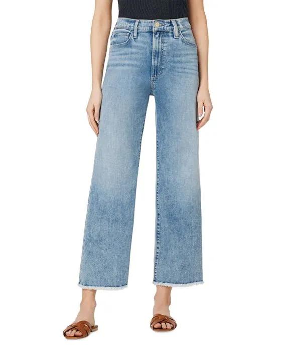 The Blake High Rise Ankle Wide Leg Jeans in Low Key
