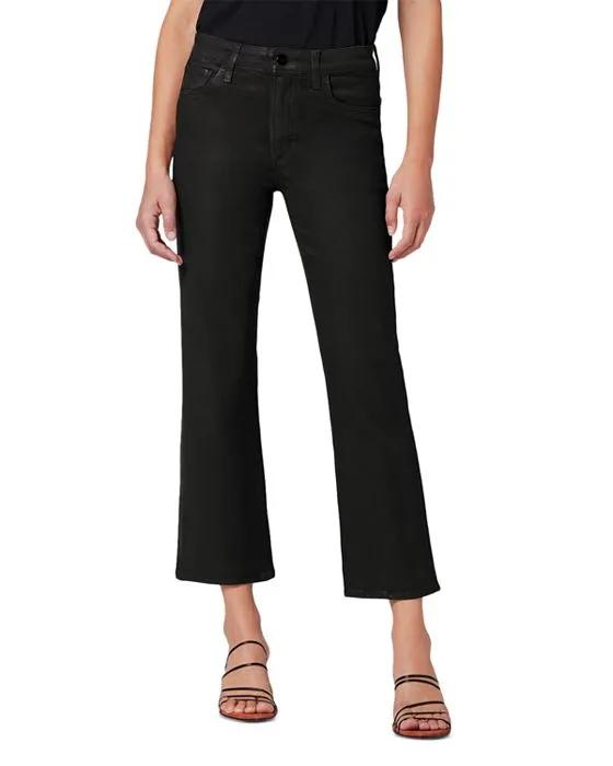The Callie High Rise Coated Jeans in Black