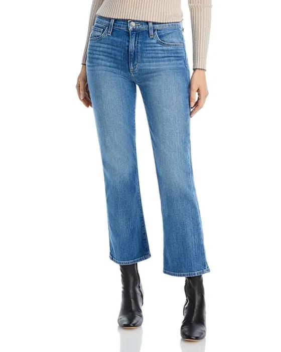 The Callie Mid Rise Cropped Straight Leg Jeans in Aftermath