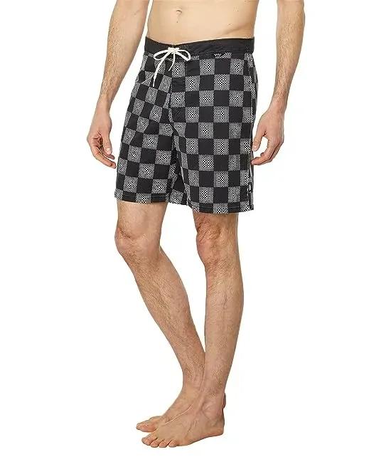 The Daily Vintage Check 18" Boardshorts
