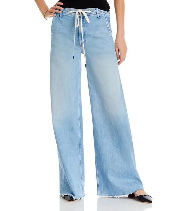 The Drawn Undercover Prep Heel High Rise Wide Leg Jeans in Ripe For The Squeeze