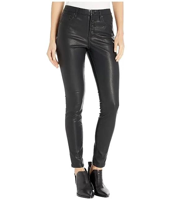 The Great Jones High-Rise Faux Leather Skinny
