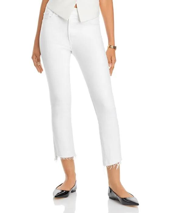 The Insider High Rise Crop Step Fray Bootcut Jeans in Fairest Of Them All