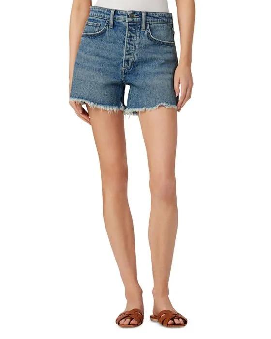 The Jessie High Rise Denim Shorts in Not Your B