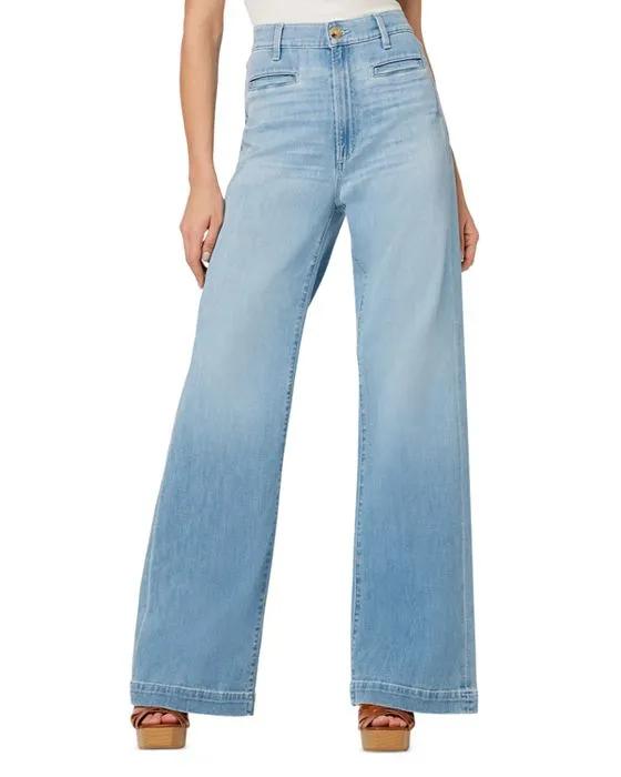 The Kate High Rise Wide Leg Jeans in Good Vibes	
