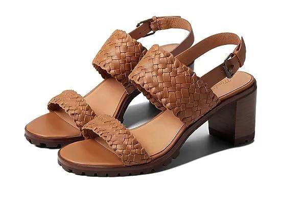 The Kiera Lugsole Sandal in Woven Leather